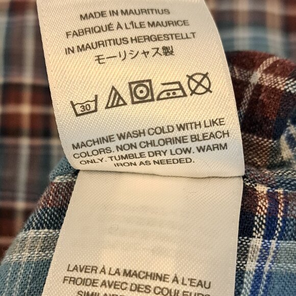 J. Crew Men's Small Mercantile Long Sleeve Button Down Plaid Shirt Style #J4597 - Picture 9 of 15